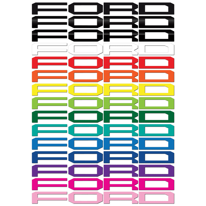 Ford Ranger Raptor Vinyl Grille Letters | All Patterns | 2024 - Present