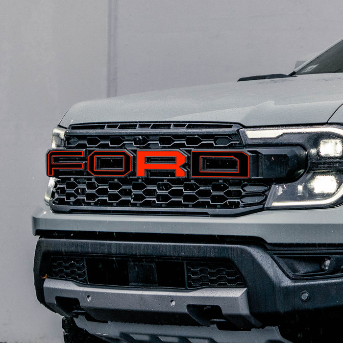 Ford Ranger Raptor Vinyl Grille Letters | All Patterns | 2024 - Present