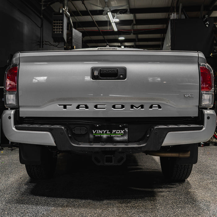 Toyota Tacoma Vinyl Inlay Tailgate Letters | All Patterns | '16 - '23