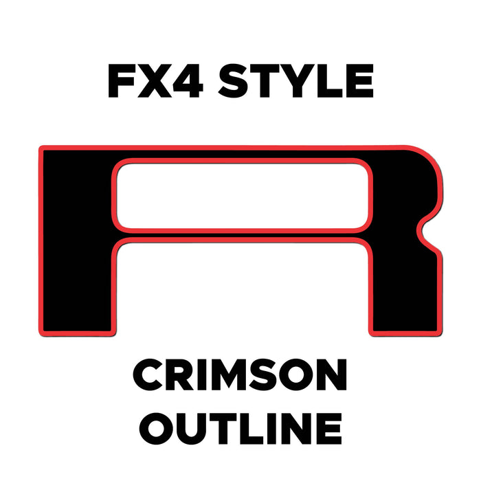 Ford Ranger Vinyl Inlay Tailgate Letters | All Patterns | 2024 - Present