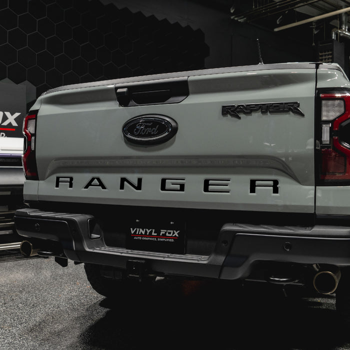 Ford Ranger Vinyl Inlay Tailgate Letters | All Patterns | 2024 - Present