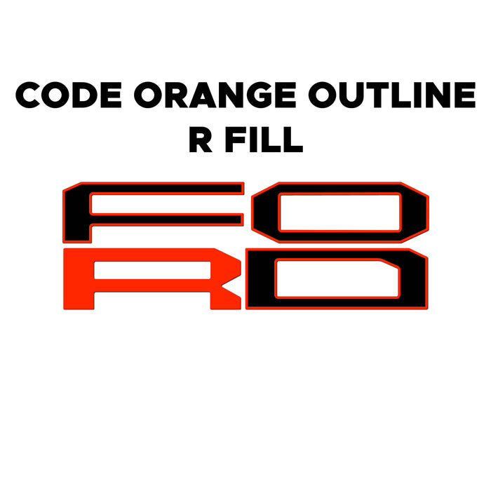 Ford Ranger Raptor Vinyl Grille Letters | All Patterns | 2024 - Present