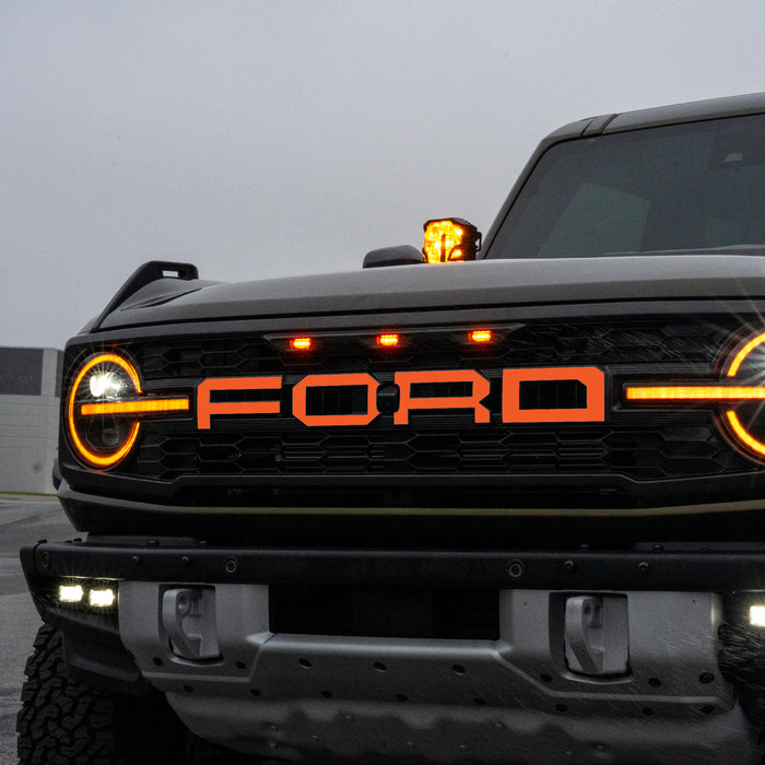 Ford Bronco Raptor Vinyl Grille Letters| All Patterns | '2022+