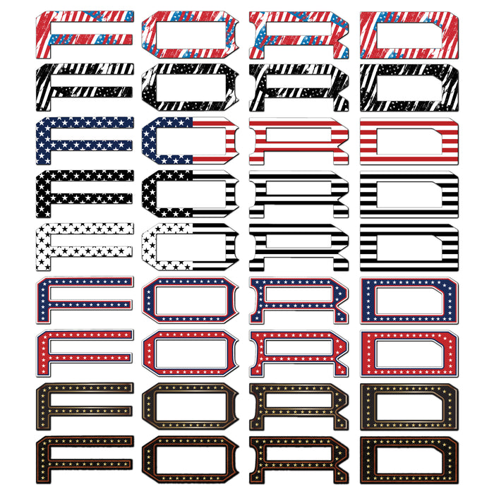 Ford Bronco Raptor Vinyl Grille Letters| All Patterns | '2022+