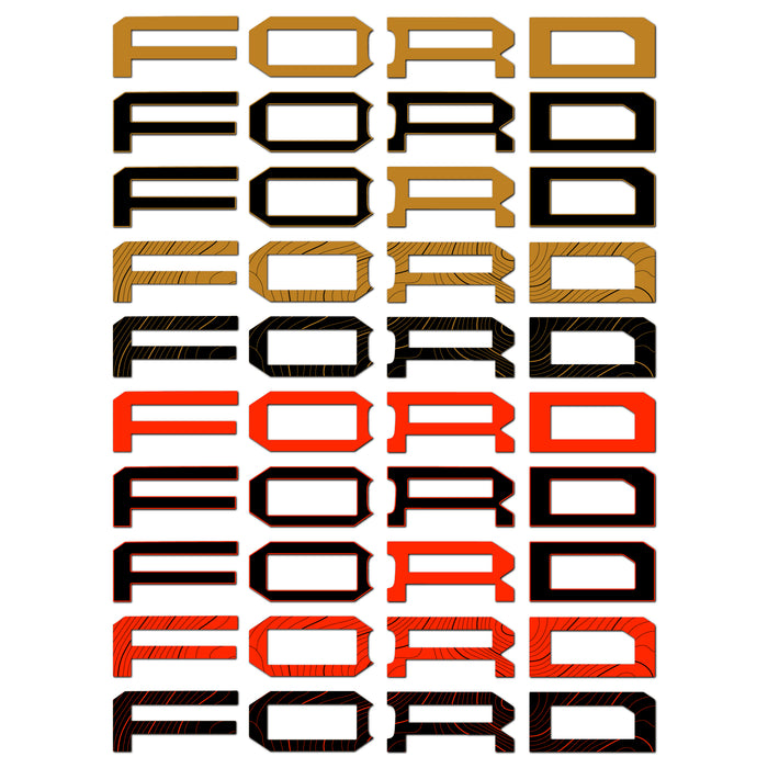 Ford Bronco Raptor Vinyl Grille Letters| All Patterns | '2022+