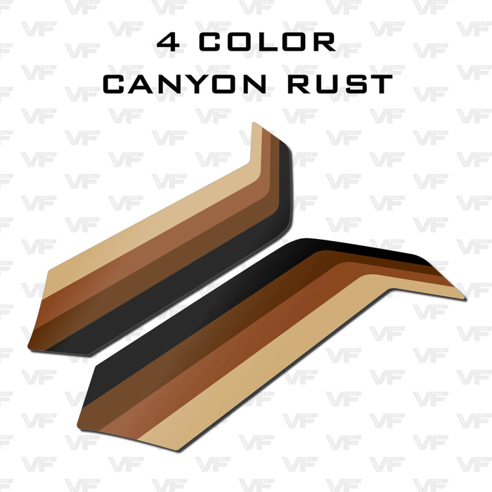 Toyota Tacoma Rear Bedside Vinyl Stripe Kit | ’24 - Present