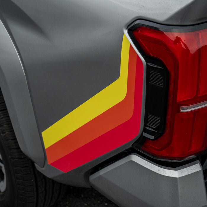 Toyota Tacoma Rear Bedside Vinyl Stripe Kit | ’24 - Present