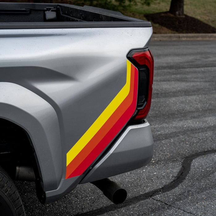 Toyota Tacoma Rear Bedside Vinyl Stripe Kit | ’24 - Present